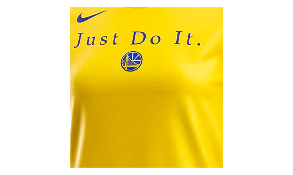 NBA Golden State Warriors Just Do It T-Shirt WMNS"Yellow" AQ6037 728