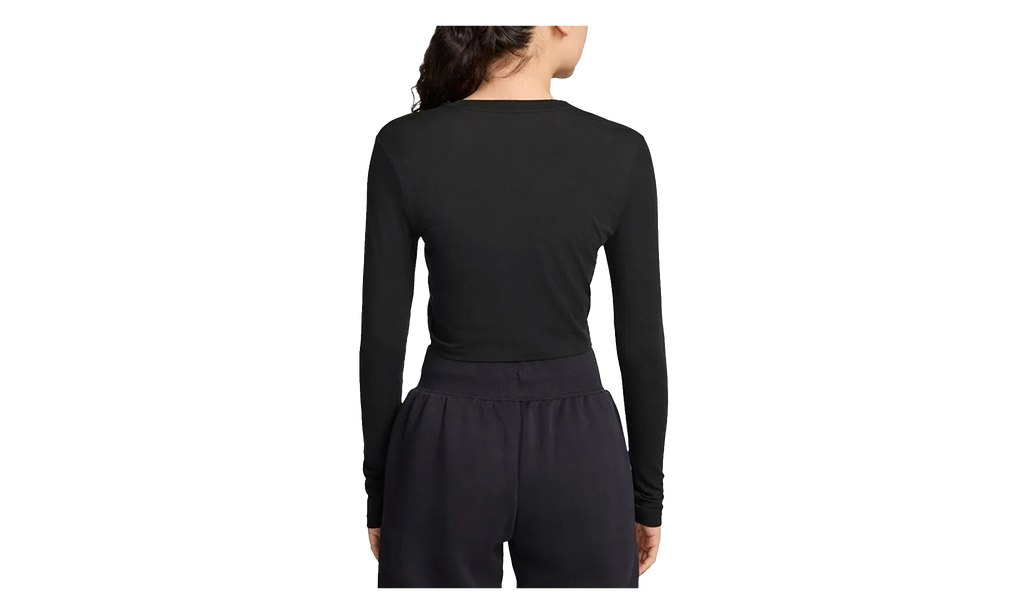 Sportswear Chill Knit Slim LS Cropped Top WMNS"Black" HF5322 010