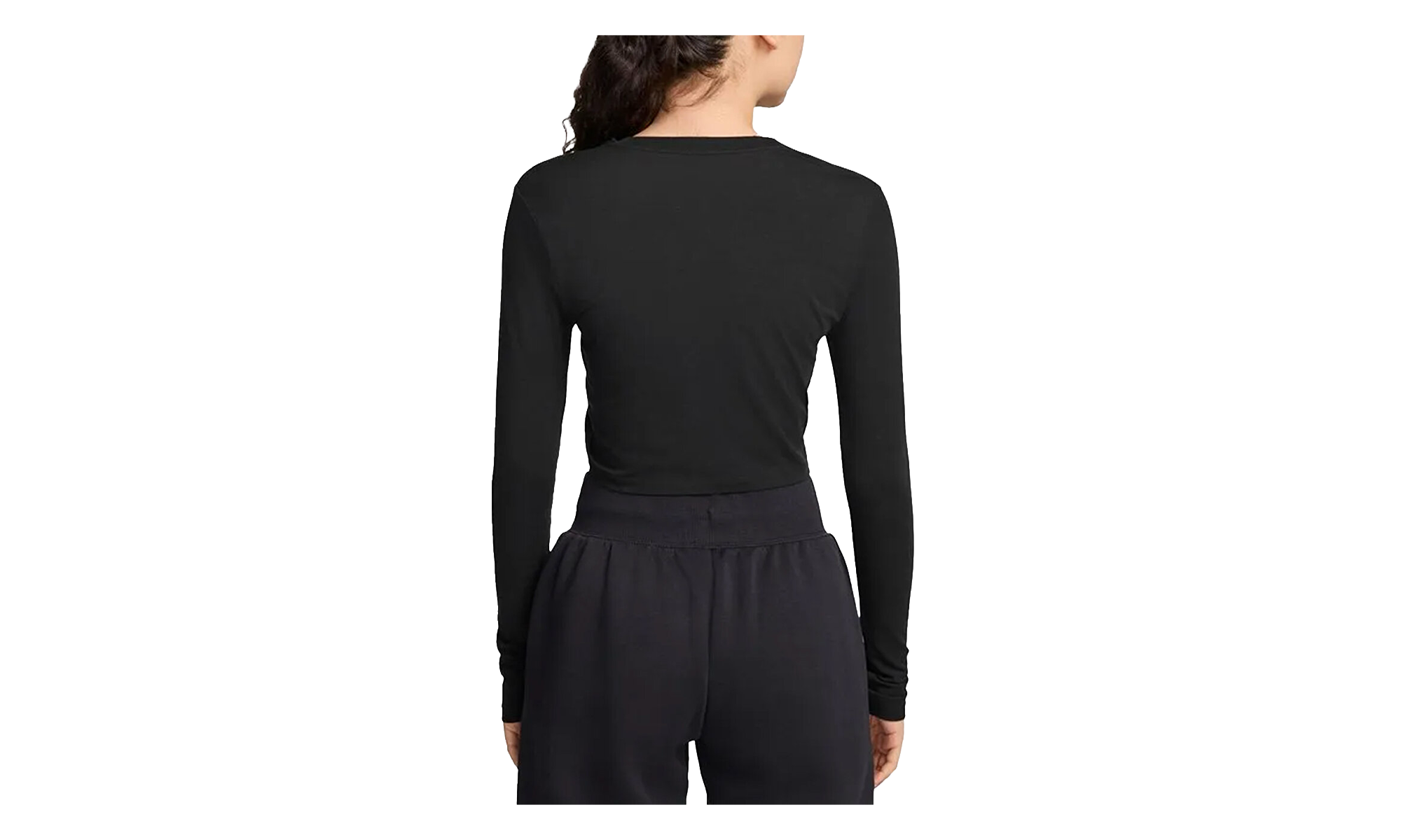 Sportswear Chill Knit Slim LS Cropped Top WMNS"Black" HF5322 010