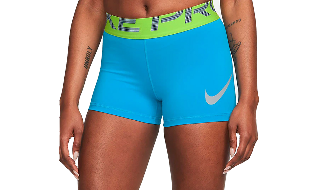 PRO DRI-FIT GRAPHIC TRAINING SHORTS 3" WMNS"Blue" DM7687 446